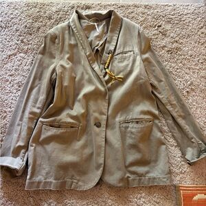Women’s Olive Green Blazer Jacket